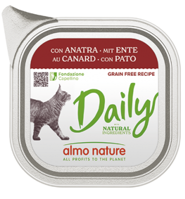 Almo Nature Grain-Free Υγρή Τροφή Γάτας σε Κεσεδάκι με Πάπια 100gr